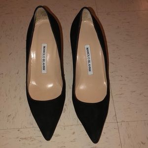 Manolo Blahnik Suede Heels